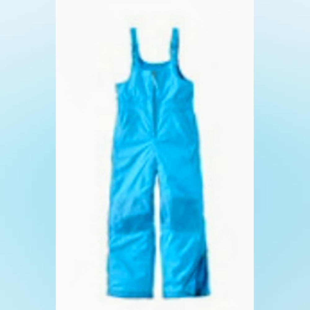 L L.Bean Kids' Cold Buster Snow Bibs, Little Kids' 5-6 Cerulean Blue 🌨️